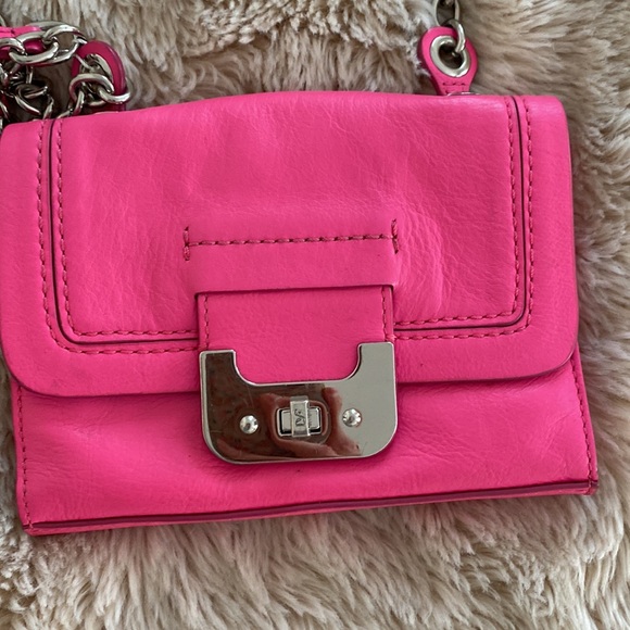 DVF genuine leather shoulder bag / interchangeable clutch - Picture 2 of 8